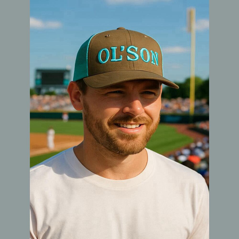 Dale Brisby “Ol’ Son” Snapback Hat Rodeo Time Turquoise Paisley